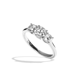 Bague trilogie diamant platine - Libérée 0,30 ct