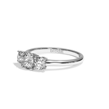 Bague trilogie diamant platine - Libérée 0,30 ct