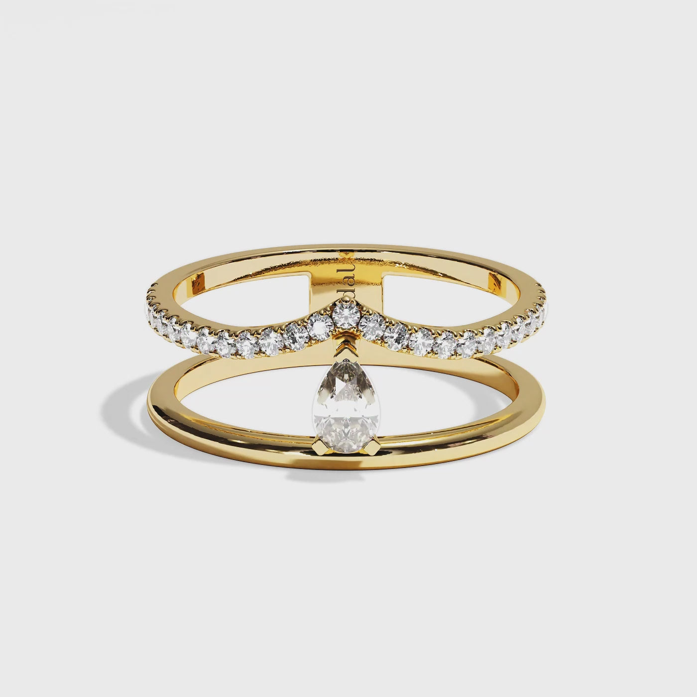 bague-de-fiancailles-double-anneaux-pavee-diamant-poire-or-jaune-reconfortante-joaillerie-video