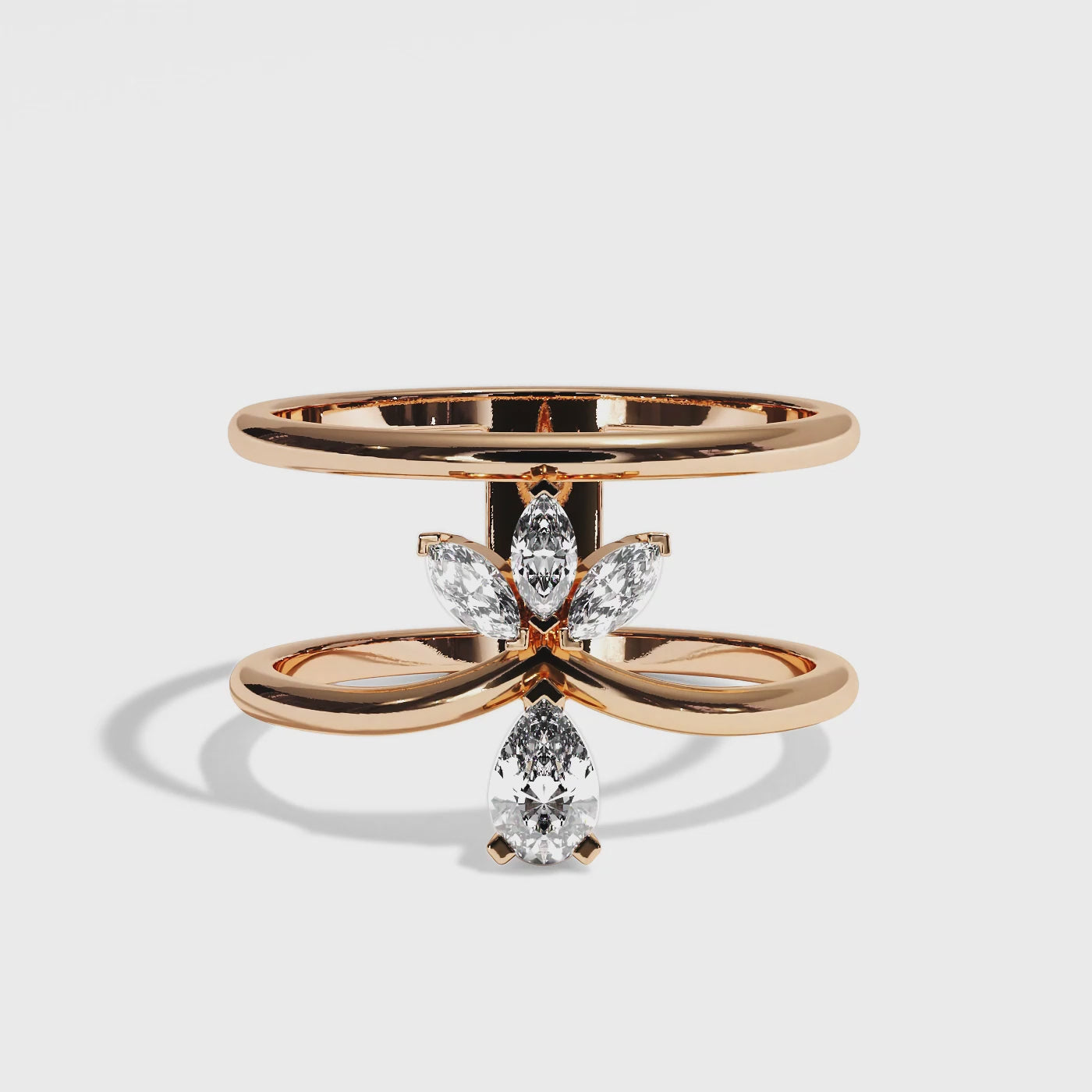 bague-double-anneau-or-rose-diamant-poire-navette-affectueuse-video