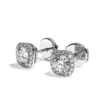Puces Diamant Rond - Simple Entourage - La Charismatique