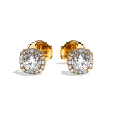 Puces Diamant Rond - Simple Entourage - La Charismatique