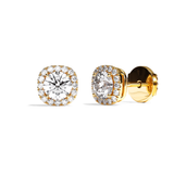 Puces Diamant Rond - Simple Entourage - La Charismatique