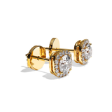 Puces Diamant Rond - Simple Entourage - La Charismatique