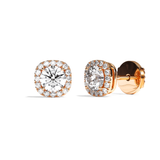 Puces Diamant Rond - Simple Entourage - La Charismatique