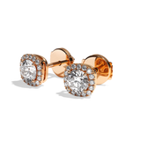 Puces Diamant Rond - Simple Entourage - La Charismatique