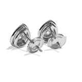 Puces Diamant Poire - Double Entourage - La Passionnante