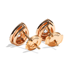 Puces Diamant Poire - Double Entourage - La Passionnante