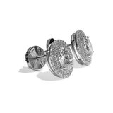 Puces Diamant Oval - Double Entourage - La Créative
