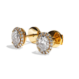 Puces Diamant Oval - Simple Entourage - L'Ingénieuse